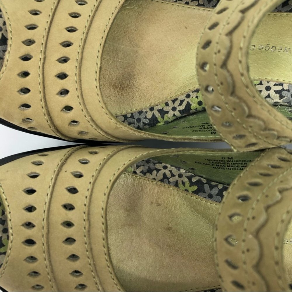 Jambu Green & Black Breathable Comfort Wedges | Leather and Rubber - Picture 8 of 8